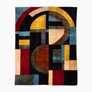 Geometric Tapestry in Wool