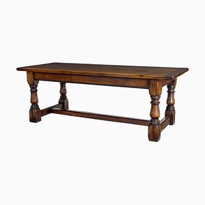 English Oak Refectory Dining Table, 1990s