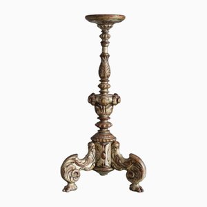 Baroque Candleholder in Wood