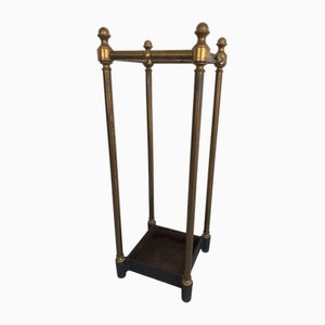 Victorian Style Brass and Iron Umbrella Stand, 1930s