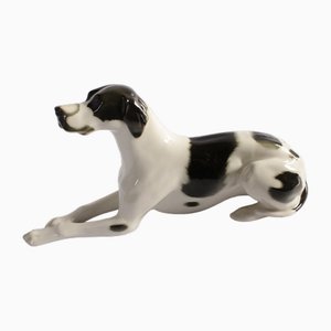 Figura de perro de cerámica de Lomonosov