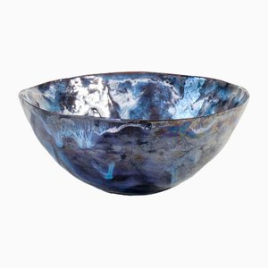 Glazed Ceramic Bowl by Fausto Melotti, 1950s