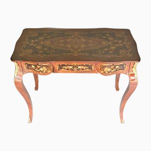 French Inlaid Ladies Plat Writing Desk