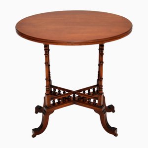 Antique Victorian Walnut Occasional Side Table, 1880
