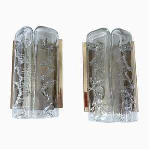Wall Lights in Glass from Doria, 1960s, Set of 2