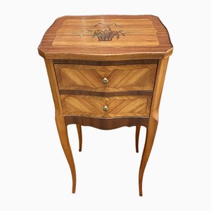 Louis XV Style Bedside Table with Two Drawers, 1960s