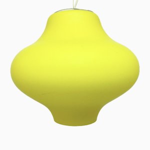 Italian Lemon Yellow Cina Hanging Lamp by Rodolfo Dordoni for Arteluce, 1990s