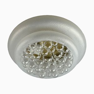 Lámpara de pared o techo de vidrio burbuja, años 70