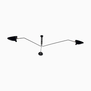 Ceiling Lamp with Three Rotating Arms by Serge Mouille
