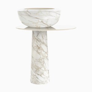 Cup Washbasin with Shelf by Marmi Serafini