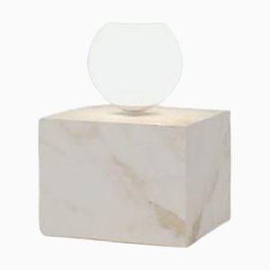 Side Table in Calacatta Gold by Sissy Daniele