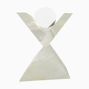 67 Floor Lamp in White Onyx by Sissy Daniele