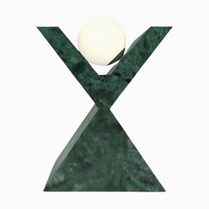 67 Floor Lamp in Green Guatemala with F. Wooden Case by Sissy Daniele