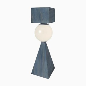 CS Class Table Lamp in Azul Macaubas by Sissy Daniele