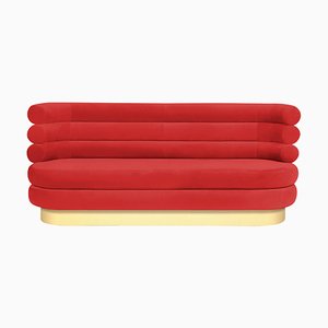 Colorful Red Marshmallow Sofa by Royal Stranger