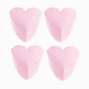 Sgabelli Queen Heart rosa chiaro di Royal Stranger, set di 4