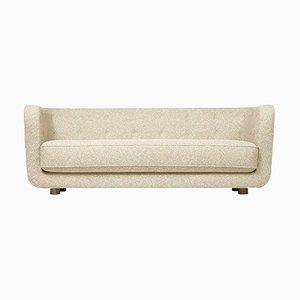 Canapé Sahco Zero Vilhelm Beige et Chêne Fumé par Lassen