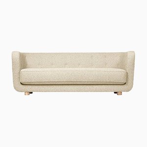 Beige and Natural Oak Sahco Zero Vilhelm Sofa by Lassen