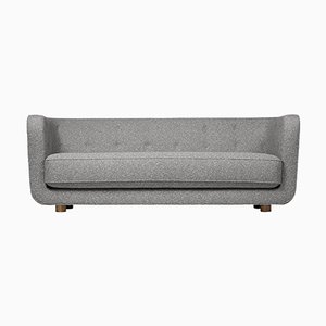 Sahco Zero Vilhelm Sofa in Grau & Räuchereiche von Lassen