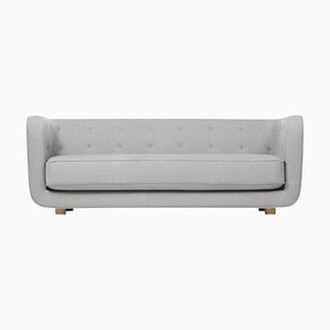 Gray and Smoked Oak Raf Simons Vidar 3 Vilhelm Sofa by Lassen