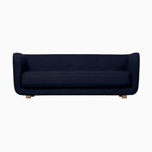 Raf Simons Vidar 3 Vilhelm Sofa aus Blau und Räuchereiche von Lassen