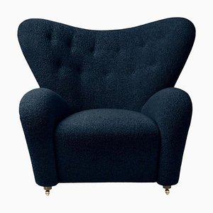 Blue Sahco Zero the Tired Man Lounge Chair by Lassen