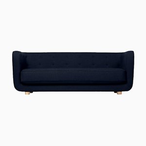 Blue and Natural Oak Raf Simons Vidar 3 Vilhelm Sofa by Lassen