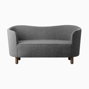 Grey and Smoked Oak Sahco Nara Mingle Sofa by Lassen