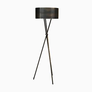 Croisette Brass Floor Lamp by Stefan Leo