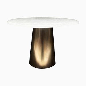 Kinoko Brass and Glass Side Table by Stefan Leo