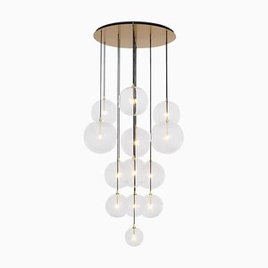 Cluster 13 Mix Brass Hanging Lamp by Schwung
