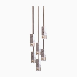 Lamp One 6-Light Hanging Lamp in Marble by Formaminima