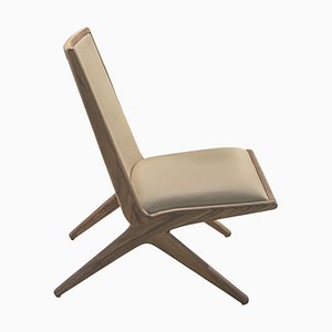 Walnut Kaya Lounge Chair by LK Edition