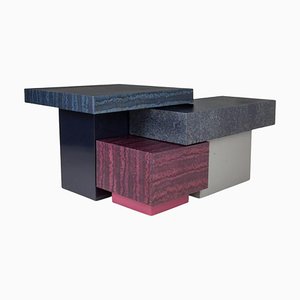 Table Basse Osis Block par Llot Llov, Set de 3