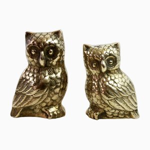 Brass Owls, Set of 2