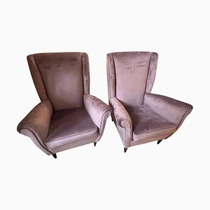 Mid-Century Modern Model 512 Lounge Chairs from Isa Bergamo, 1950s, Set of 2