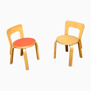 Childrens Chairs by Alvar Aalto for Artek, 1960s, Set of 2