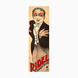 Póster grande del cómic vocal de Ridel, París, 1920