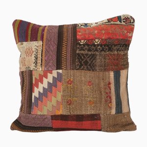 Fodera per cuscino Kilim intrecciata a mano, Turchia