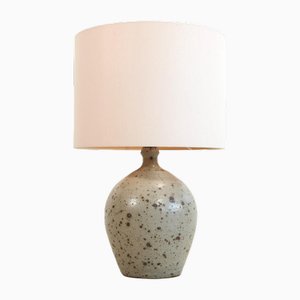 French Glazed Ceramic Table Lamp by Gustave Tiffoche, 1970s