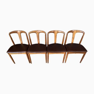 Sedie Juliane Mid-Century in teak attribuite a Johannes Andersen per Uldum Furniture Factory, 1960, set di 4