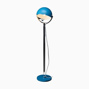 Turquoise Floor Lamp with Acrylic Glass Stem Cosack Leuchten, 1965