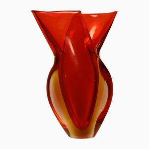 Jarrón Wing de cristal de Murano de Luigi Nason