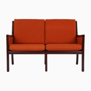 Danish Mahogany Sofa by Ole Wanscher for P. Jeppesen, 1960s