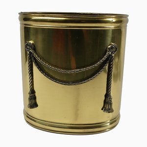 Vintage Brass Wastebasket by Peerage England