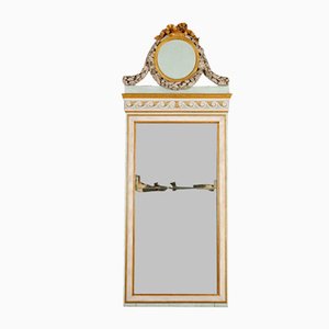 Neoklassizistischer Spiegel aus geschnitztem Holz, Italien, 18. Jh.