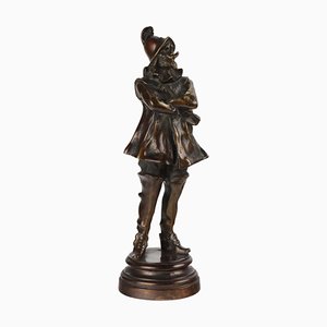 Statuetta Cyrano de Bergerac in bronzo, Francia, inizio XX secolo