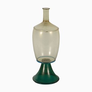 Murano Glasflasche von Y. Ohira für De Majo, 1987