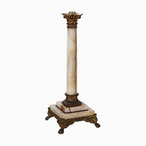 Colonne en Bronze Doré et Ciselé et Onyx, 1900s