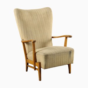 Fauteuil en Tissu et Hêtre, 1950s